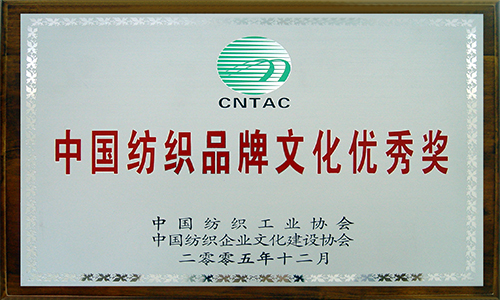 中国纺织品牌文化奖奖牌2005版
